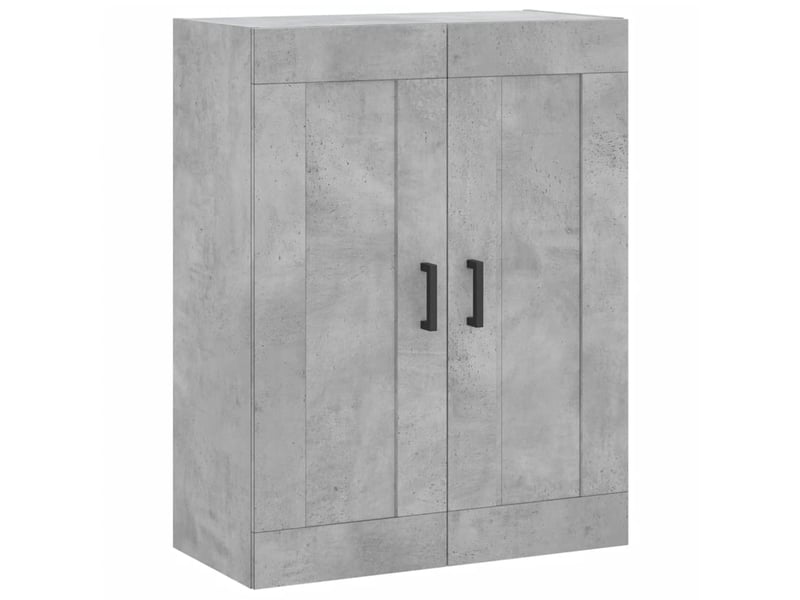  Buffet haut - bahut - meuble de rangement gris béton 69,5x34x180 cm bois d'ingénierie  - Conforama E