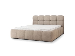 Lit coffre 140x200 cm <strong>MASSENO</strong>  <strong></strong> coloris beige