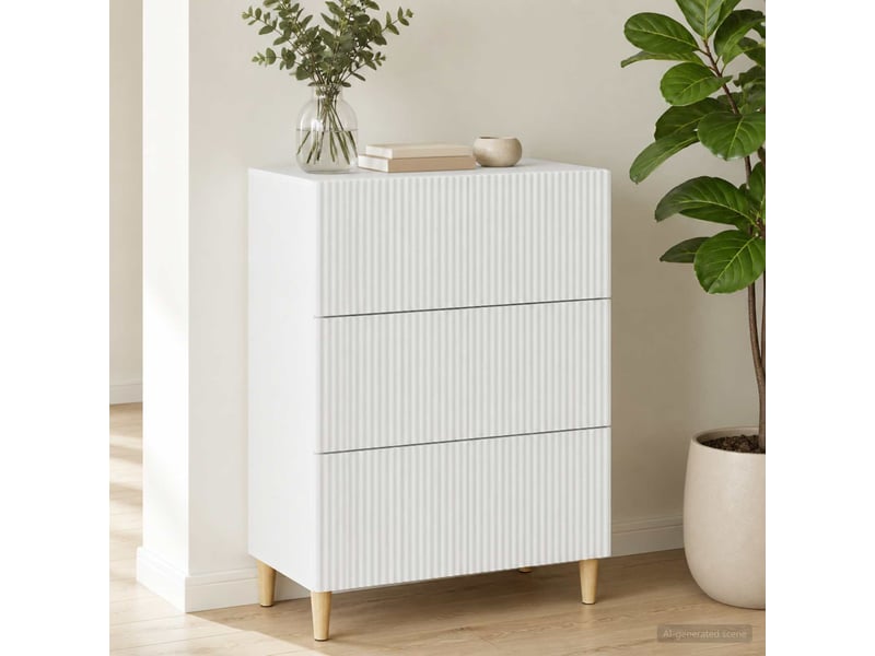  Armoire à tiroirs, rangement bureau blanc 66 x 34,5 x 90 cm bois d'ingénierie shl4970  - Conforama D