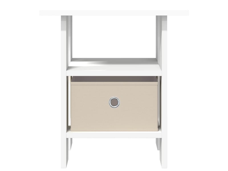  Table de chevet - cabinet de chevet - table de nuit blanc 41 x 40 x 45 cm bois d'ingénierie  - Conforama E