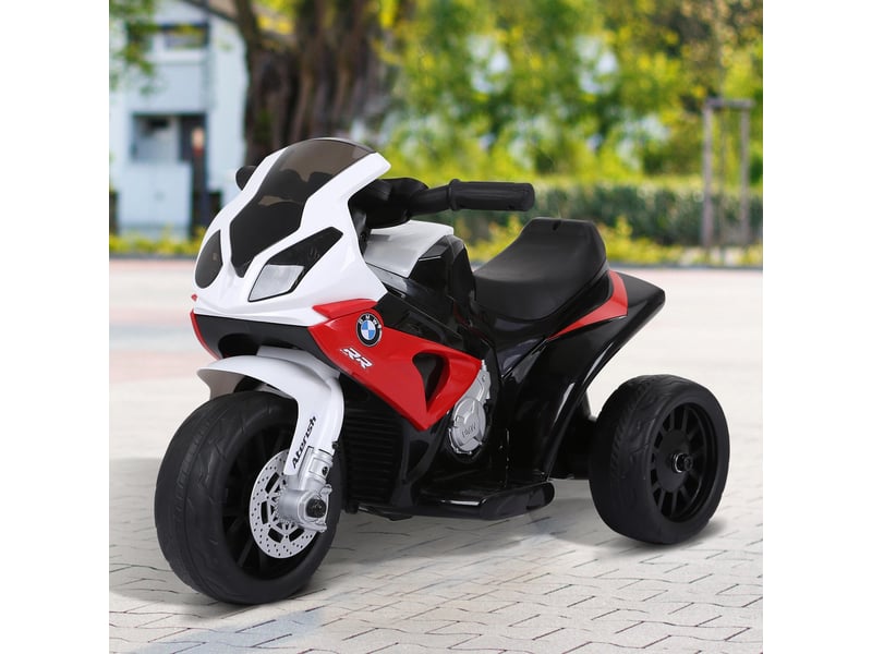  Moto électrique bmw s1000rr 6v pour enfants avec phare, musique, vitesse de 2,5 kmh, rouge. Convient aux enfants de 18 à 36 mois.  - Conforama C