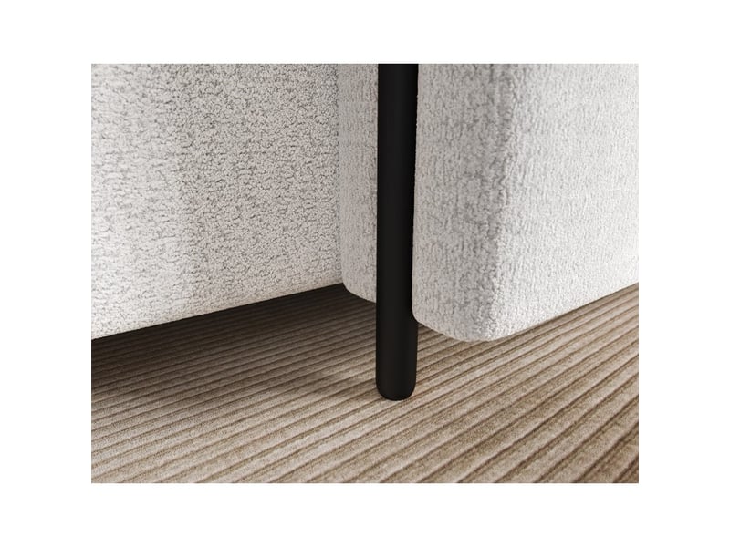 Canapé d'angle convertible arvessa blanc alpin chenille – angle droit - Conforama E