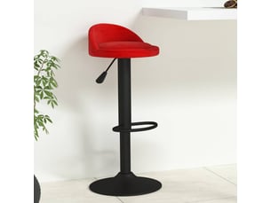 Tabouret de bar, chaise de bar rouge bordeaux velours shl44572
