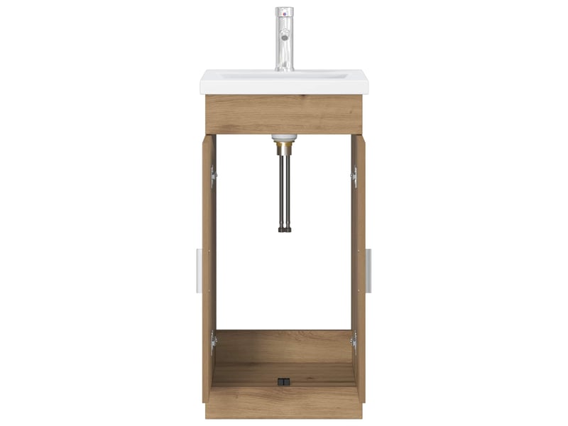 Meuble de salle de bain avec évier chêne artisanal shl9918  - Conforama D