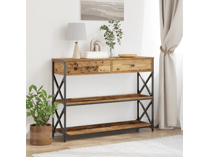 Table console - table d'appoint - table d' entrée avec tiroir bois ancien 100 x 28 x 75 cm