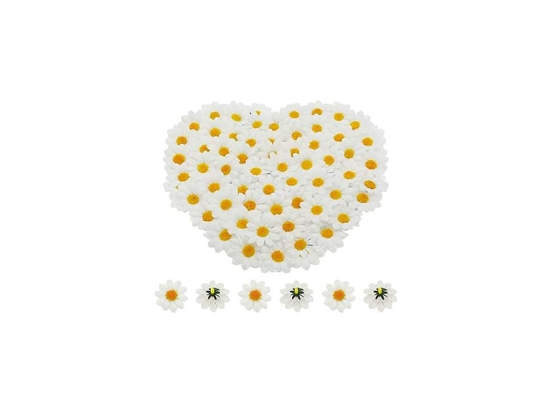  Gerbera marguerite artificielle, 100 fleurs en tissu, zqkla-aquaforge  - Conforama B