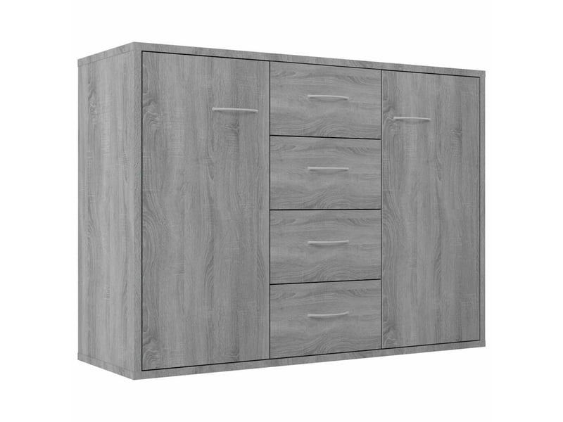  Buffet - bahut - meuble de rangement sonoma gris 88x30x65 cm bois d'ingénierie  - Conforama A