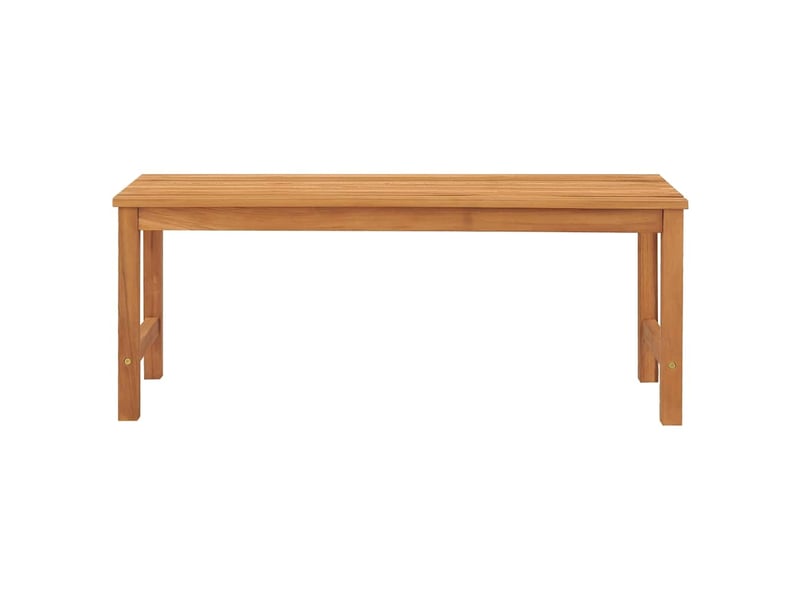  Banc de jardin 114 x 40 x 45 cm en bois de teck massif avec finition à base d'eau  - Conforama D