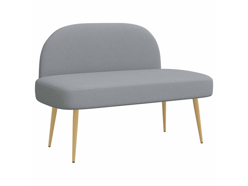  Banc rembourré, banc de lit avec dossier gris clair 110x60x76 cm shl8061  - Conforama A
