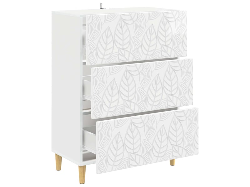  Armoire de rangement bureau, armoire à tiroirs blanc brillant 66 x 34,5 x 90 cm shl1338  - Conforama D