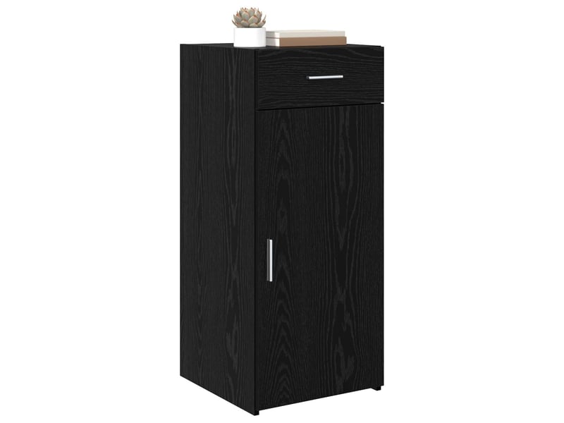 Buffet - armoire de rangement avec tiroir chêne noir 40 x 42,5 x 93 cm - Conforama C