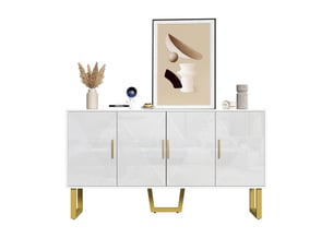 Buffet 4 porte(s)  0 tiroir(s)   - 150 cm coloris blanc 