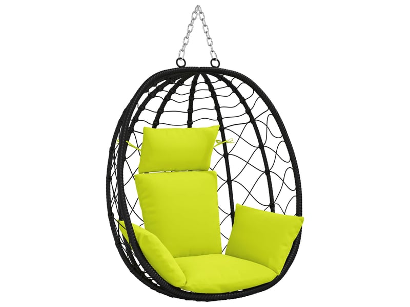 Coussin pour balançoire de chaise d'œuf, coussin d'intérieur et d'extérieur adirondack putten 100 % polyester vert vif. Cf50082 - Conforama A