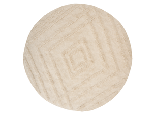 Tapis enfant turtuk beige clair ø 120 cm coton