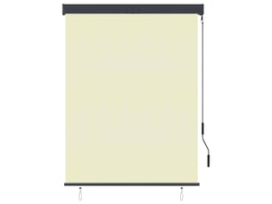 Store enrouleur, store roulant d'extérieur 120 x 250 cm crème cf47303