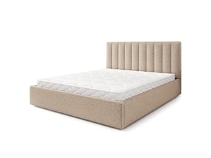 Lit coffre 140x200 cm MASSENO   coloris beige