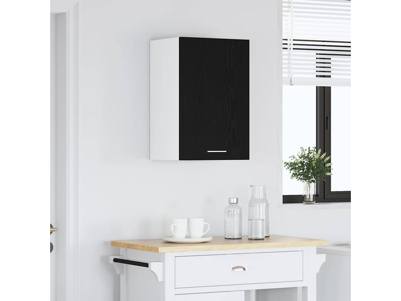  Meuble de rangement cuisine, armoire suspendue en chêne noir 40x31x60cm bois d'ingénierie  - Conforama C