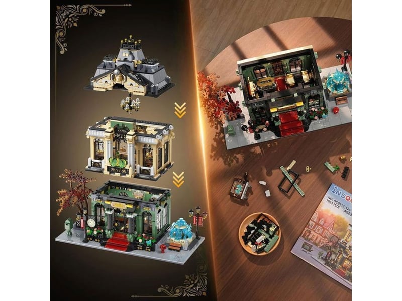  Jeu de construction ville magasin de bijoux led 1933 pieces maison a deux niveaux 151498_AABIZ50855_6_DROPFR - Conforama C