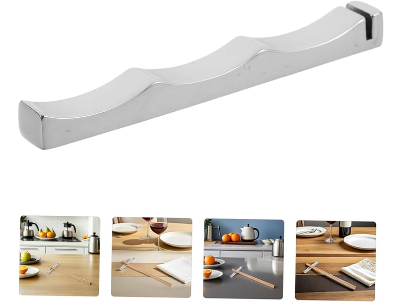  2 pcs repose-baguettes en acier inoxydable: support antiadhésif pour ustensiles de table – idéal pour les restaurants et les réunions de famille  - Conforama A
