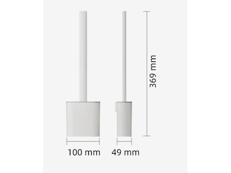  Brosse wc de luxe avec support - brosse wc flexible en silicone - comprend un système de montage - à poser ou à suspendre - brosse wc Toilet brush holder-LM3-A033-Z - Conforama D