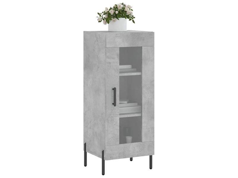  Buffet - bahut - meuble de rangement gris béton 34,5x34x90 cm bois d'ingénierie  - Conforama C