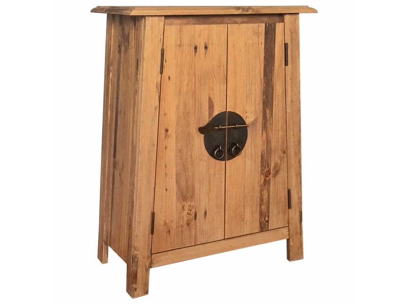 Armoire latérale de salle de bain, cabinet de salle de bain pin massif 59x32x80 cm cf65143 - Conforama B