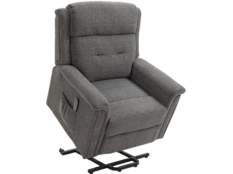Fauteuil releveur électrique 92x87x108 cm inclinable 180° 170 kg gris - Conforama A