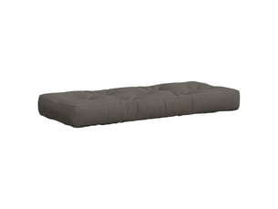 Coussin de siège en palette, coussin d'assise vianen 100 % polyester gris cf55888