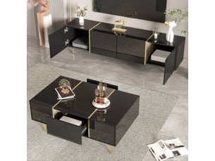 Meuble tv coloris noir 170 cm BGSRYAO