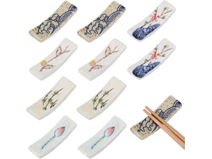 10 pièces support de baguettes japonais en céramique repose baguettes support de baguettes rack décoration de la vaisselle pour baguettes