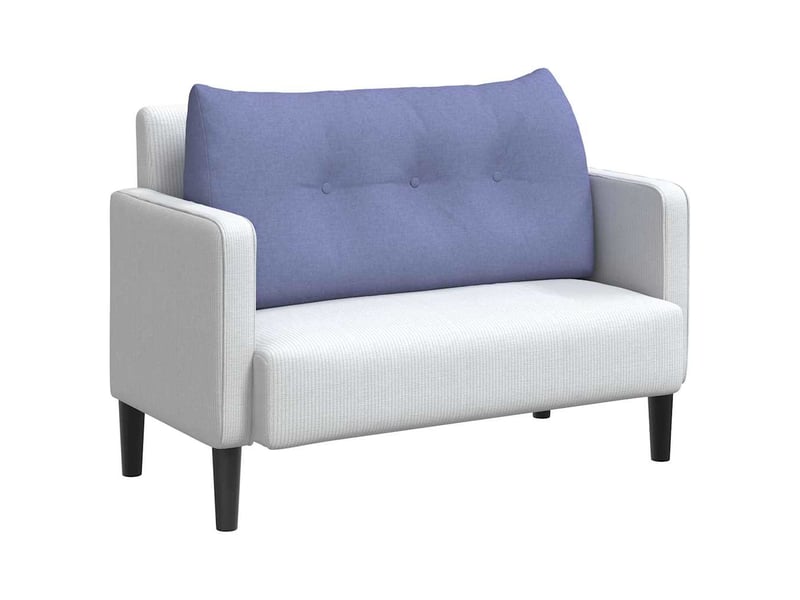  Coussin de dos, coussin de dossier bleu denim 100 x 24 x 50 cm tissu cf54538  - Conforama C