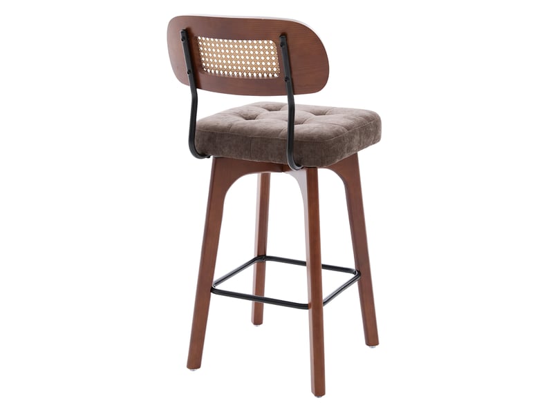 Fauteuil de salon - ensemble de 2 tabourets de bar pivotants à 360°, tabourets de bar de cuisine et de petit-déjeuner, café - Conforama B