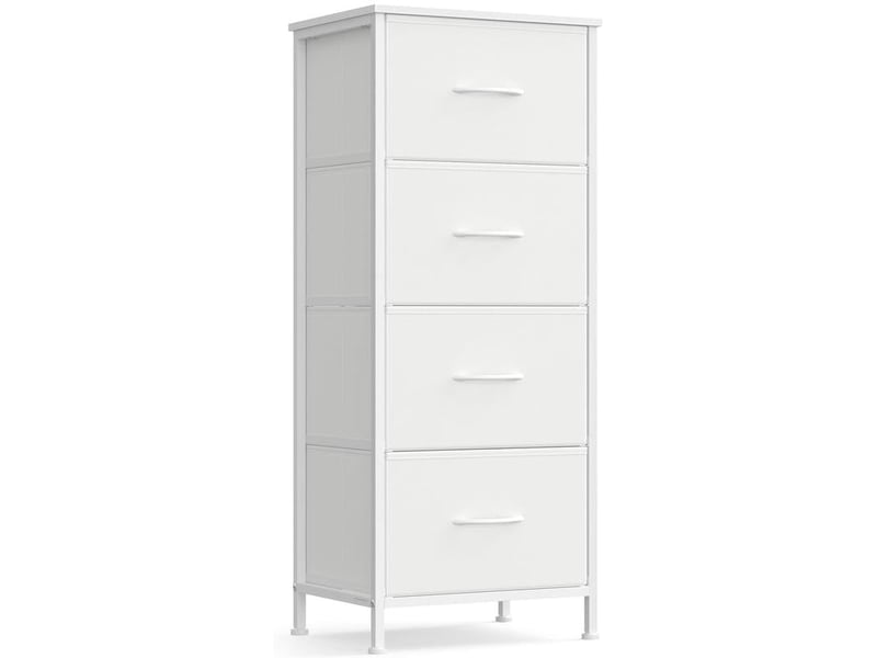  Commode de rangement 30 x 39,6 x 95,2 cm 9 tiroirs pratique entrée moderne en mdf blanc 12_0012508  - Conforama A