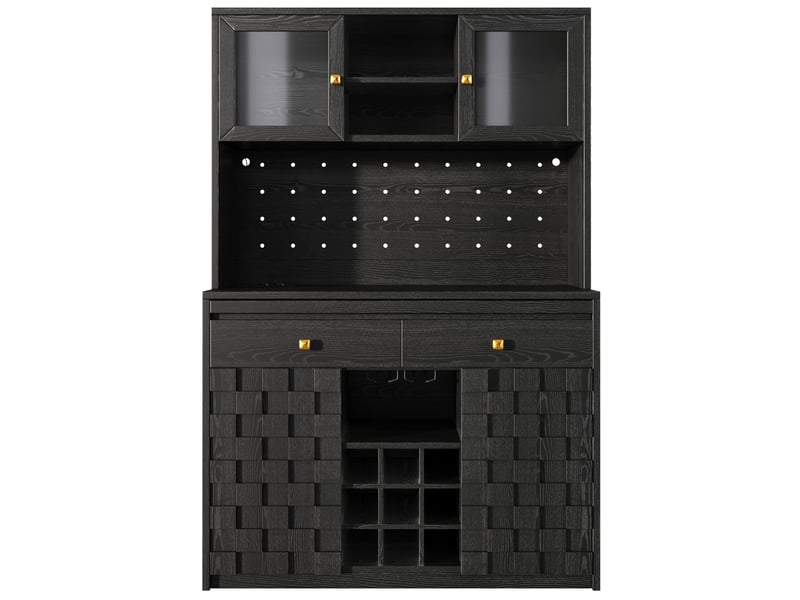  Colonne de cuisine, 120x40x178 cm, noir cao-N620GG260707S-conf-NEW - Conforama A