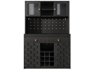 Colonne de cuisine, 120x40x178 cm, noir