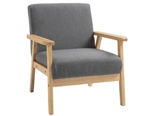 Fauteuil fixe MEULVA Tissu gris