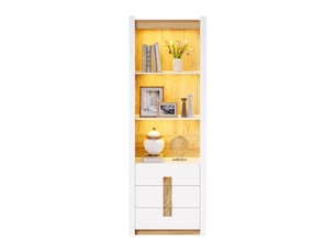Vitrine coloris blanc    - 63 cmx200 cm