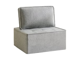 Fauteuil modulable gris clair design contemporain compact pour salon chambre