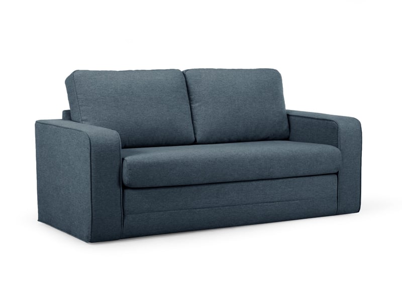  Bobochic canapé droit convertible déplimousse come tissu chiné bleu foncé COME - Conforama A