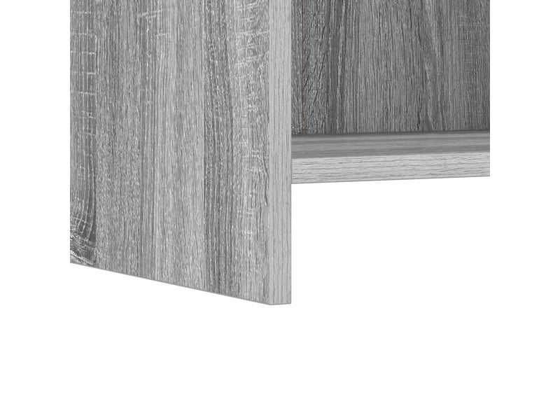  Tables de chevet 2 pièces sonoma gris 40 x 30 x 60 cm  - Conforama D