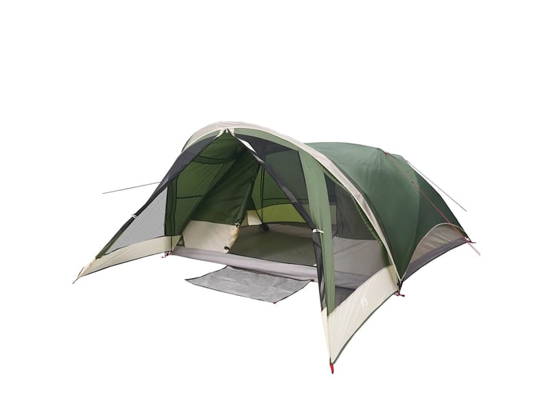 Tente de camping, tente de cabine familiale 6 personnes vert imperméable shl32727 - Conforama C