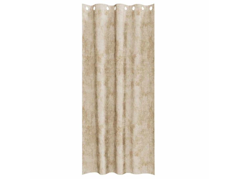 Lot de 2 rideaux en velours, rideaux de fenêtre crème 225 x 140 cm velours cf44190  - Conforama D