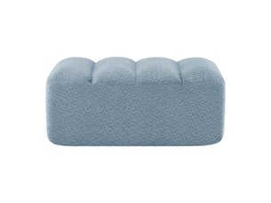 Pouf / repose pied 104x61x45cm bleu
