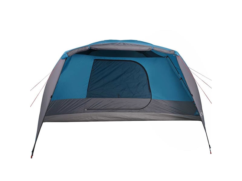  Tente de camping, tente familiale avec porche 6 personnes bleu imperméable shl82559  - Conforama E