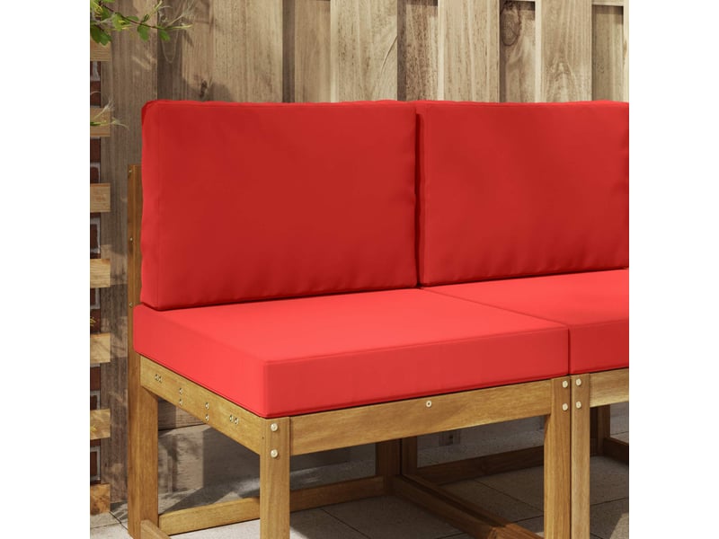  Coussin de canapé d'extérieur, coussin de chaise polyester rouge 60 x 60 cm cf54152  - Conforama B