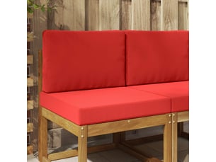 Coussin de canapé d'extérieur, coussin de chaise polyester rouge 60 x 60 cm cf54152