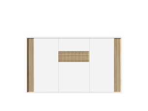 Buffet 3 porte(s)  1 tiroir(s) PANGIVO N657P45706162W - 140 cm coloris bicolore 