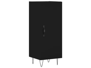 Buffet - bahut - meuble de rangement noir 34,5x34x90 cm bois d'ingénierie