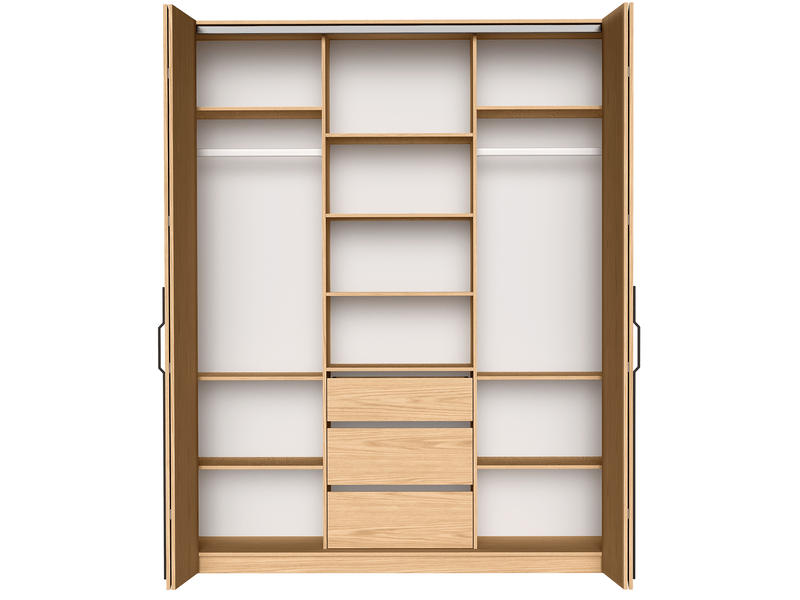  Selsey bari - armoire - 200 cm - chêne bookmatch Bari - Conforama E