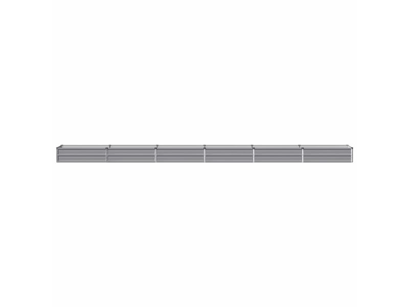 Jardinière - jardin surélevé gris 480 x 40 x 24 cm acier laminé à froid - Conforama C